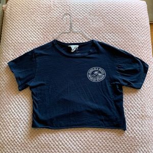 Navy blue extra small crop top